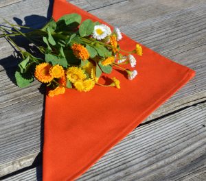 Textil szalvéta: egyszínű - narancssárga