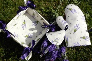 Levendulás konyhai textil garnitúra