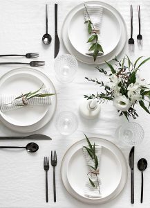Asztalterítő pamut - fehér egyszínű terítő