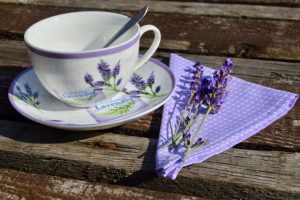 Textil szalvéta lila - lila-fehér kockás