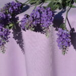 Halvány lila terítő - egyszínű pamut asztalterítő
