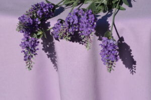 Halvány lila terítő - egyszínű pamut asztalterítő