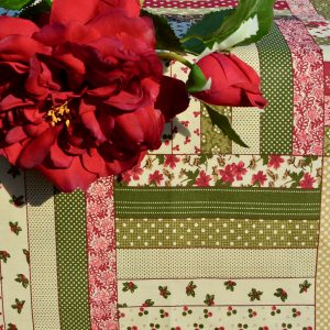 Csíkos abrosz - patchwork terítő