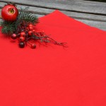 Piros terítő - egyszínű pamut asztalközép