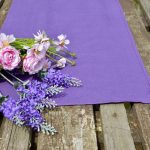 Asztali futó terítő - sötét lila színben 140x40 cm