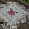 Ekrü színű terítő – Emily rózsái garnitúra Ekrü színű terítő - Emily rózsái garnitúra