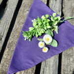 Textil szalvéta egyszínű - sötét lila